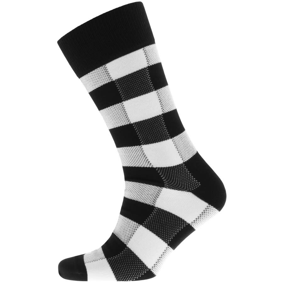 Alternative Image for ProductFred Perry Tonal Check Socks Black2
